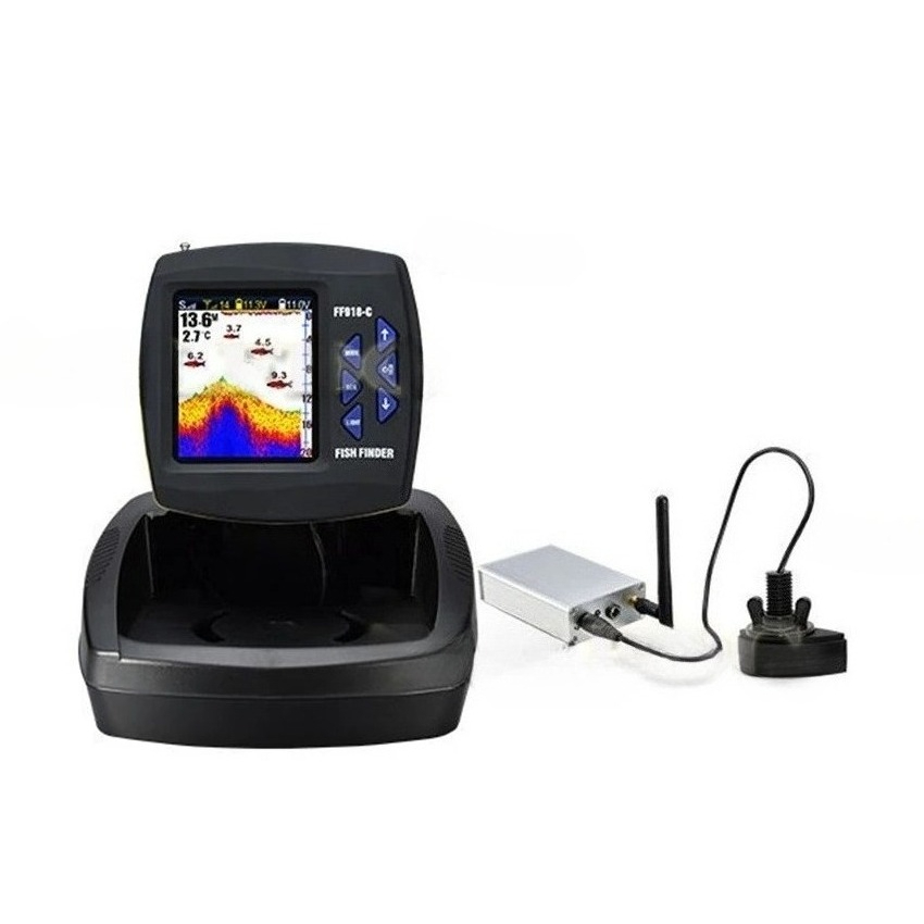 FF918-CWL Remote Control Bait  - مراجعة Fishing Boat Depth Finder وسعره
