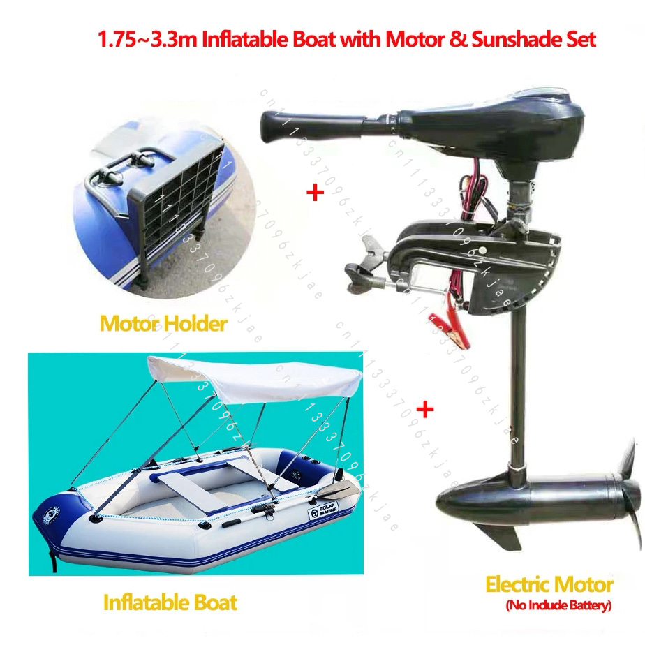 1.75~3.3m Inflatable Boat with - مراجعة Fishing Boat Inflatable وسعره