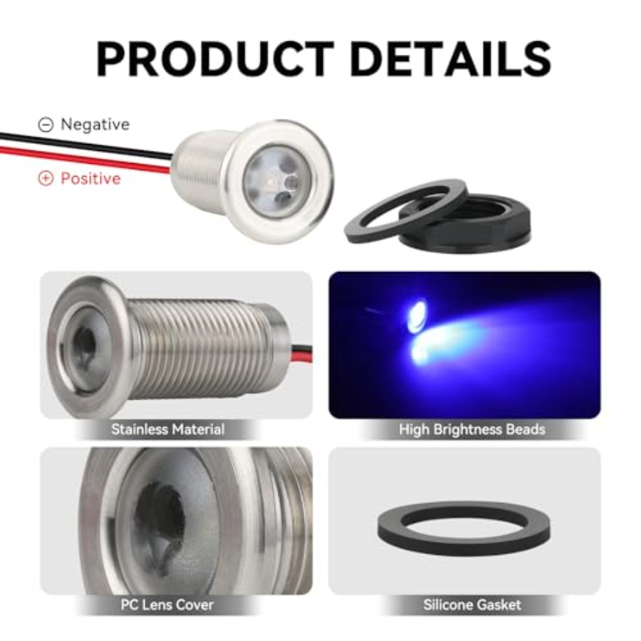 Boat Interior Lights Waterproo - مراجعة Fishing Boat Navigation Light وسعره